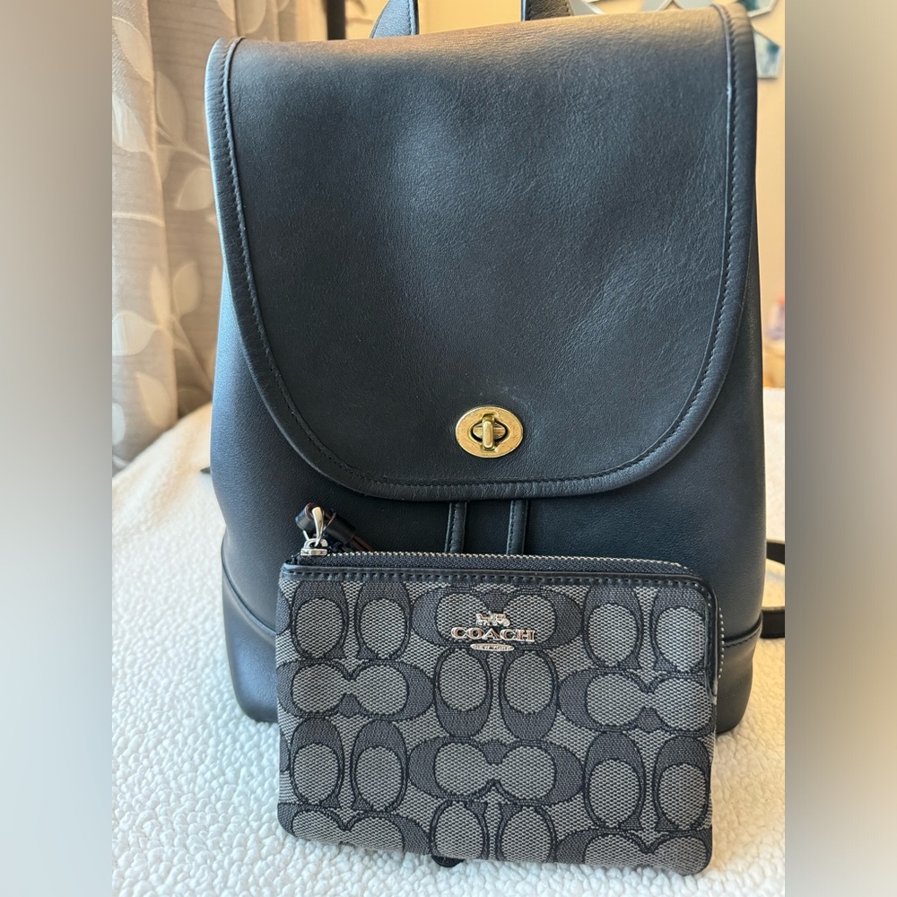 Vintage Coach Backback Style 9791 and Coach Wrislet